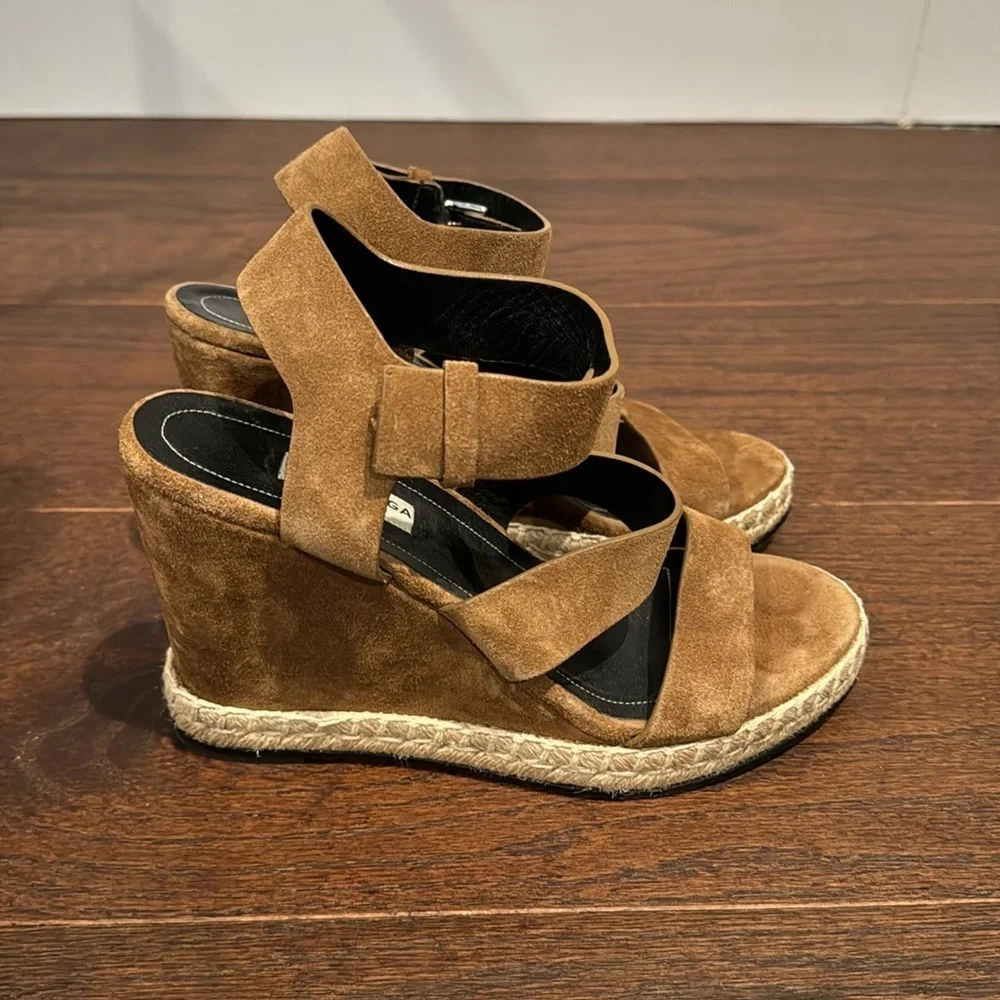 Balenciaga Women’s Brown Suede Wedges Size 37/7